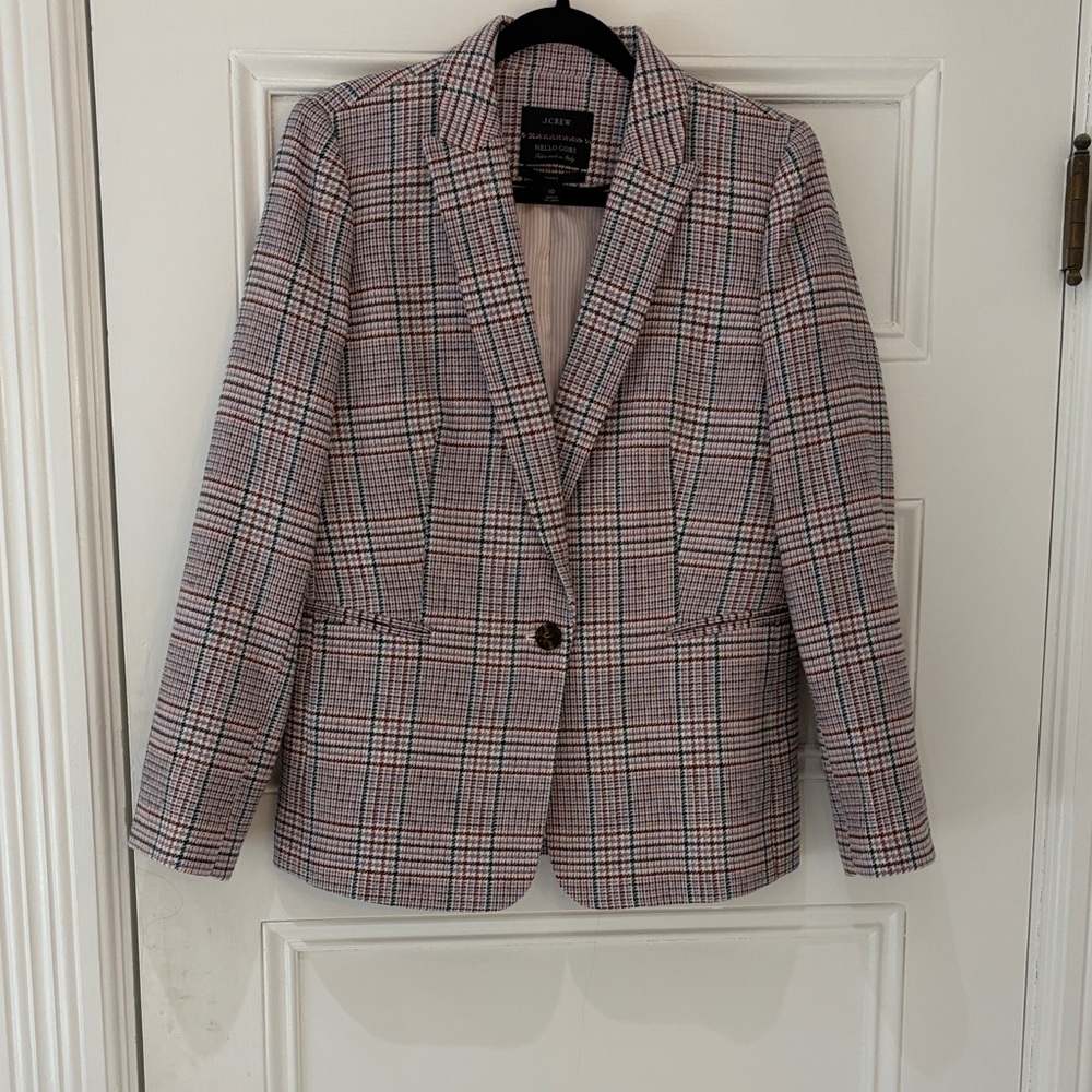 JCREW blazer Multicolor Plaid Blazer
